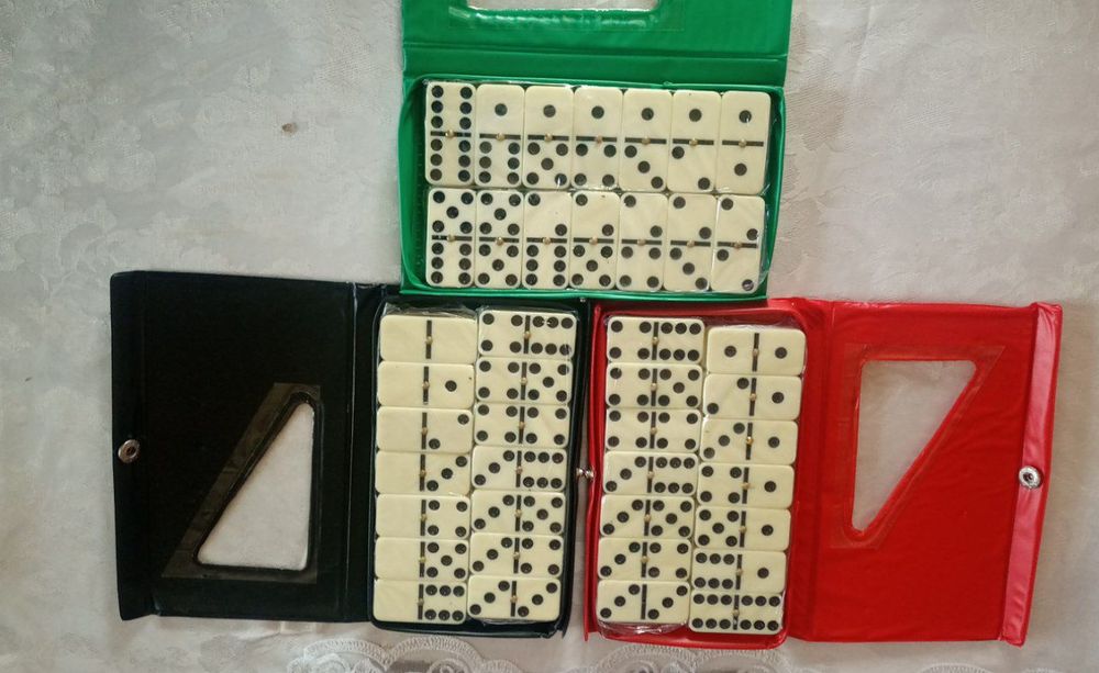 DOMINO DAMINO ДАМИНО Игра домино фигурки домино 28 штук с д