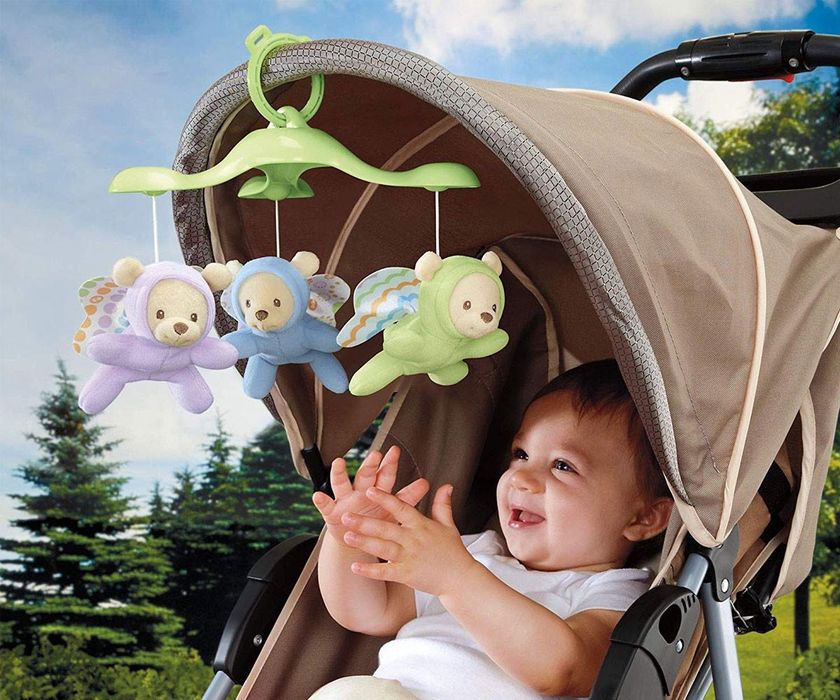 Музикална въртележка за легло Fisher Price, мечета-пеперуди