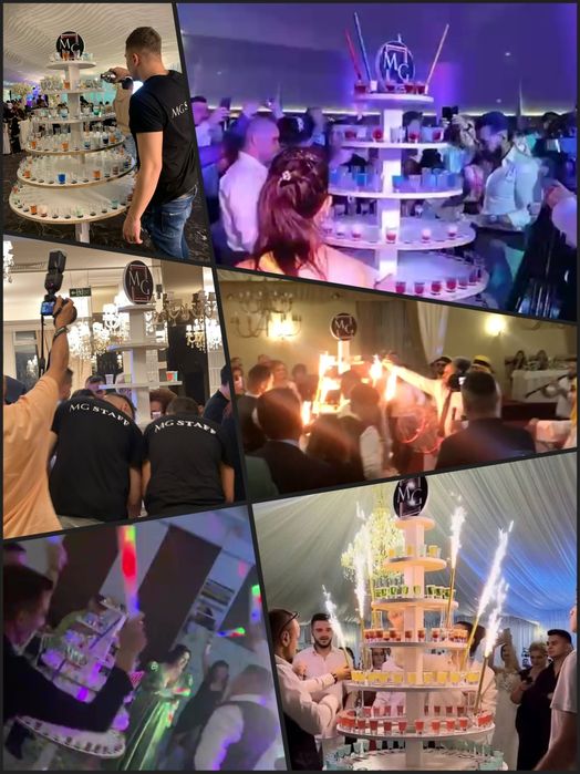 SHOW Garantat - Tort de Shoturi - Tortul Mirelui - Cocktail Bar