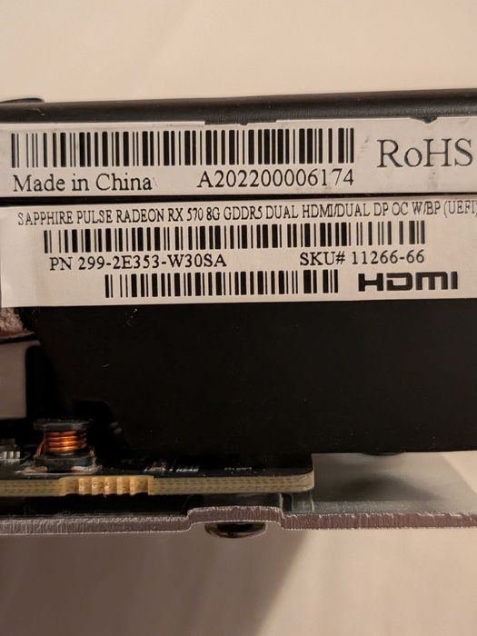 Sapphire Pulse Radeon RX 570 8G GDDR5 Dual HDMI / Dual DP