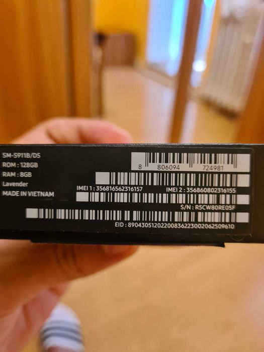 Telefon Samsung S 23 lavanda