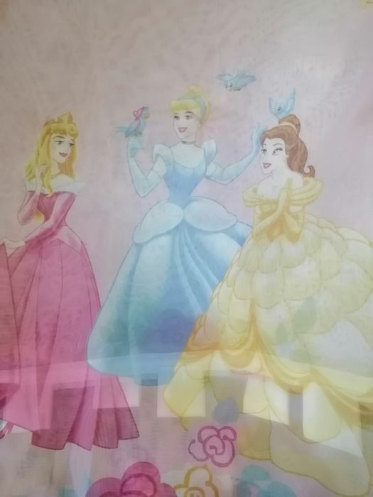 Vand set perdea cu draperie model  cu printese cu sclipici.