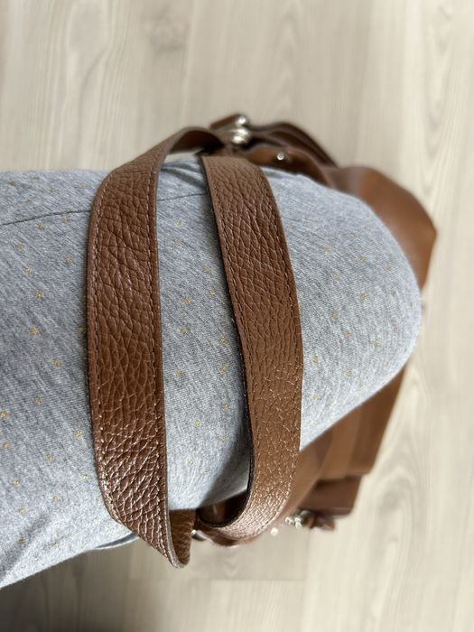 Geantă piele naturala rucsac 2 în 1