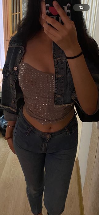 Топ корсет,с блестками