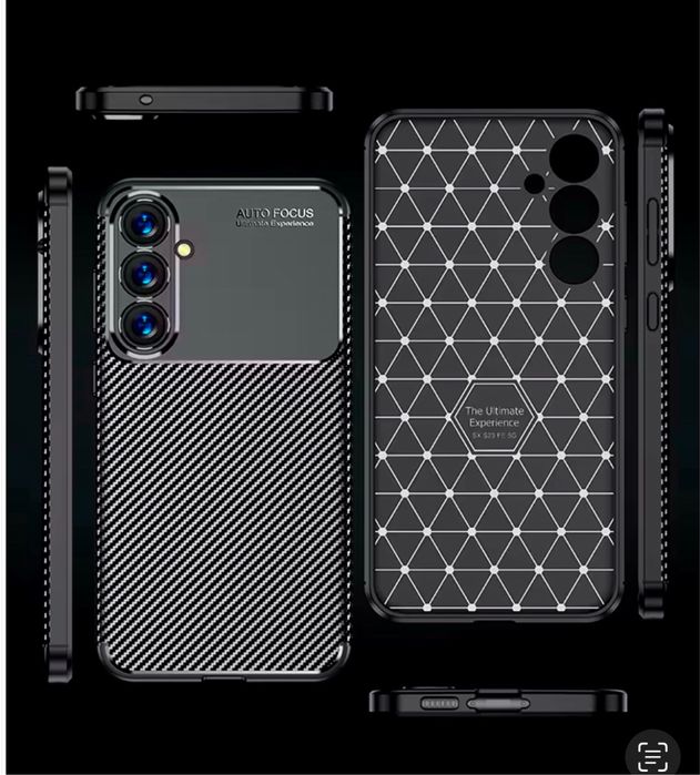 Husa Silicon Carbon Black Case - Samsung A12/A14/A13/A15/A16/A26/A36