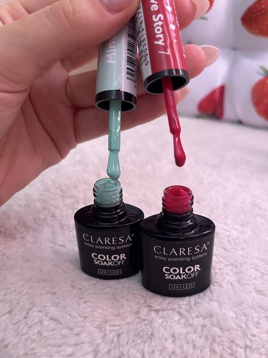 Claresa гел лакове + база, топ и изграждащ гел