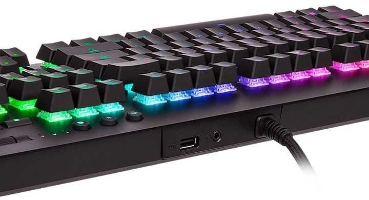 Гейминг клавиатура Thermaltake - Level 20 GT, Cherry MX Blue,RGB,черен
