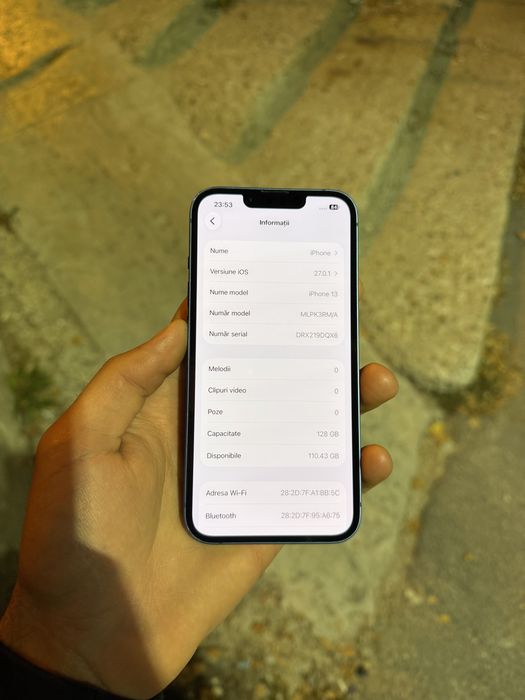 Vand iPhone 13 Blue 128 GB bateria 90%
