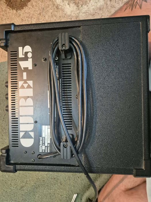 Pachet chitara jackson+amplificator roland cube15+cablu premium fender