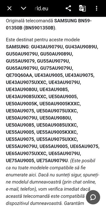 Telecomanda smart Samsung