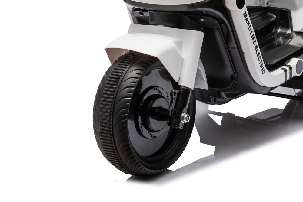 Scuter electric cu remorca, telecomanda Kinderauto BJBTK3 2x 35W White