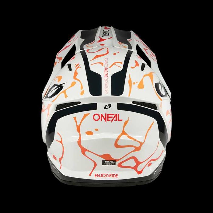 Каска O'NEAL 1SERIES Splash White/Orange V.26