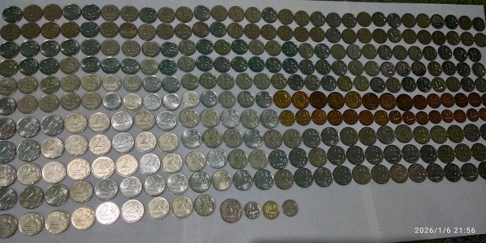 Россия рубллари ва копейкалари донаси 800 сумдан оптомга