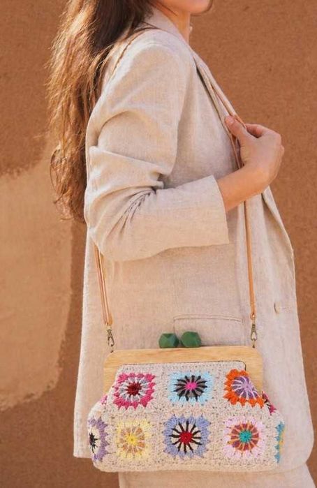 Geantă croșetată handmade – unicat