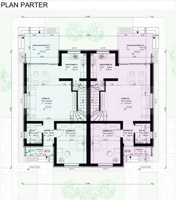 Duplex cu 4 camere de Vanzare in Sanandrei
