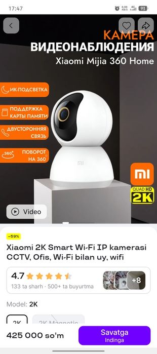 Mi 360° Camera sotiladi