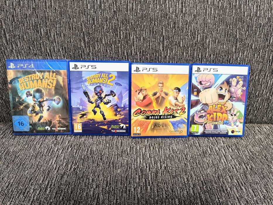 Destroy all humans 1 2 , Kobra Kai 2 , Alex Kidd PS4 PS5