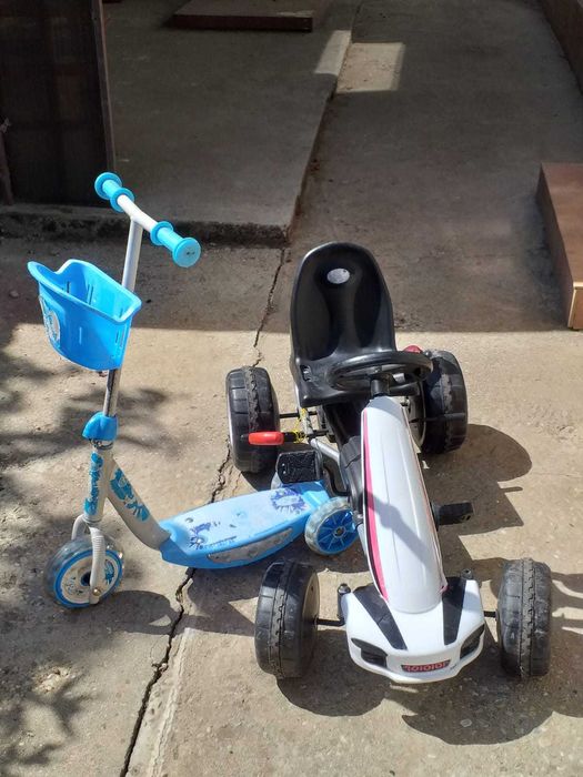 Trotineta si cart copii