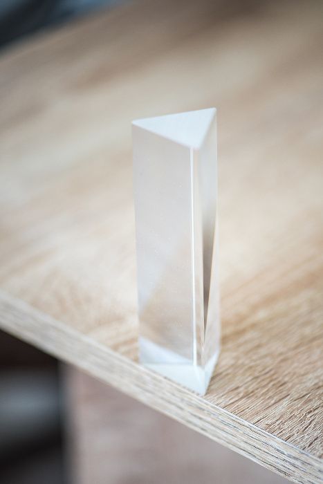 Стъклена призма, 10см