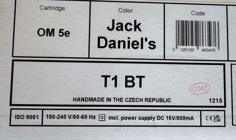 Грамофон  Pro-Ject T1  Jack Daniels