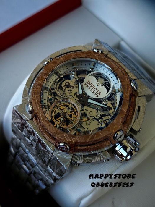 INVICTA Stealth Skeleton automatic 50 mm, Инвикта нов мъжки часовник