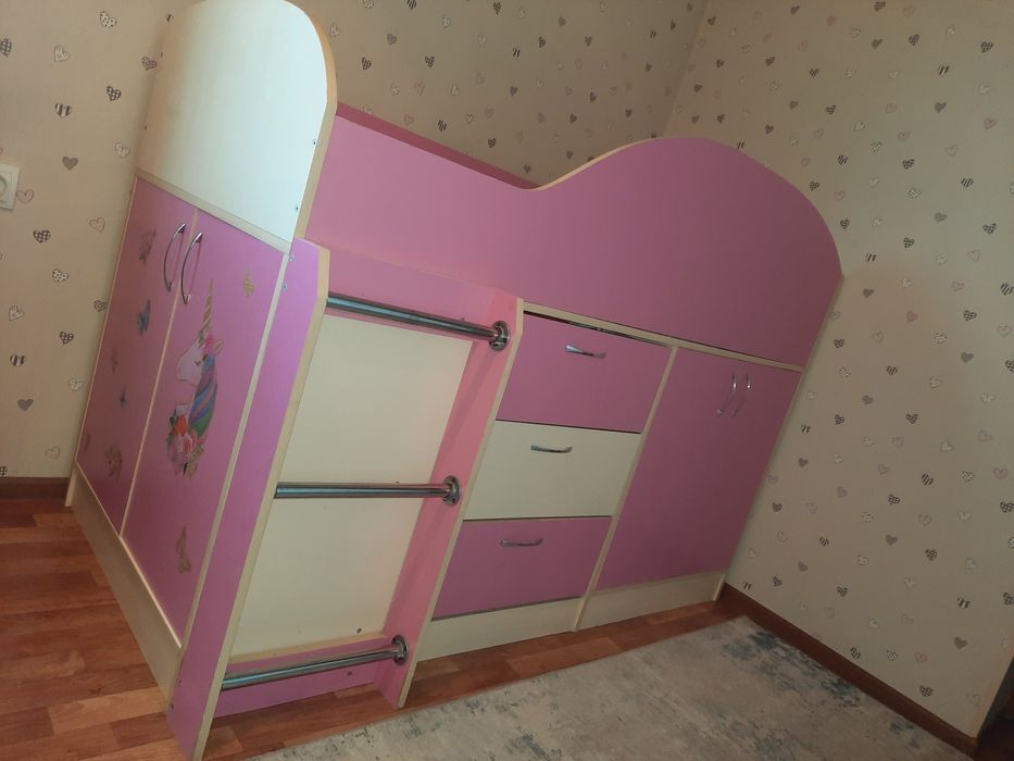Кровать - чердак - комод детская