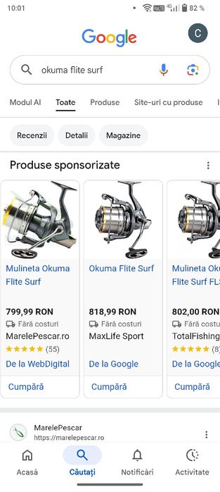 Mulinete okuma flite surf