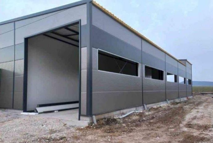 Vand hala metalica 10x15x4m din profil IPE160
Structura contine:
4ferm