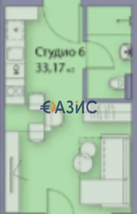 Продава се Едностаен апартамент в Созопол - 37 кв.м за 1250 €/кв.м - Снимка #7