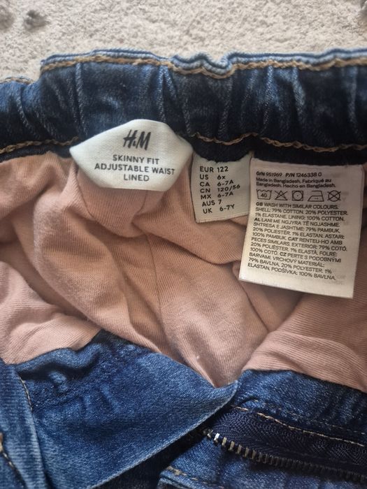 Blugi vatuiti bumbac stare perfecta 122cm h&m