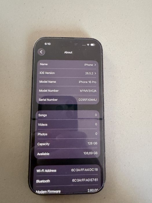 iphone 16 pro 128 gb