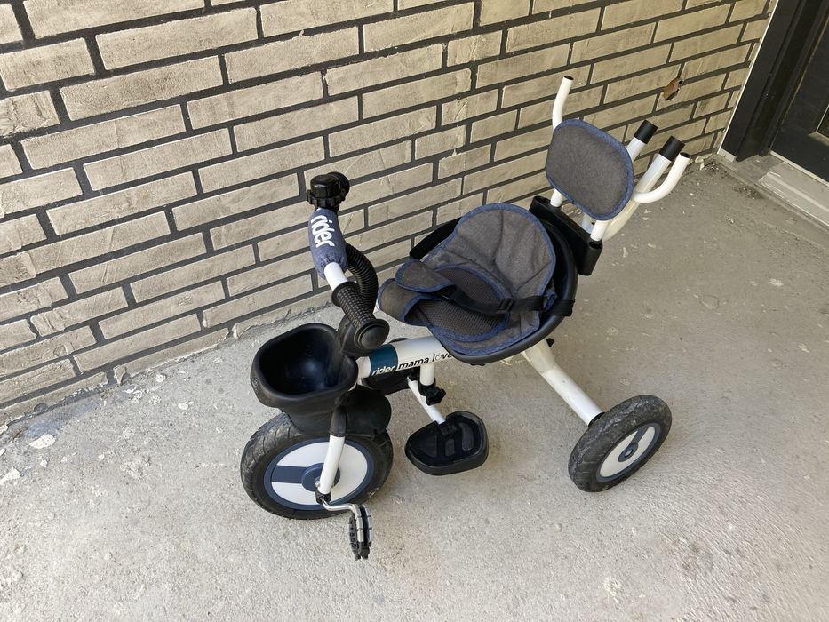 Tricicleta multifunctionala MamaLove Rider, Albastru