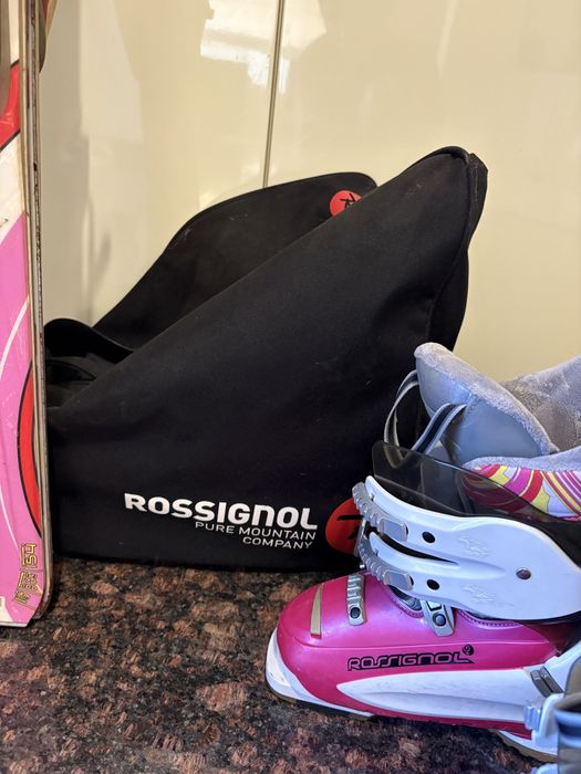 Лимитиран дамски ски комплект Rossignol x Emilio Pucci – ски + обувки + чанта