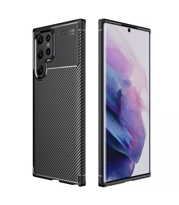 Husa Silicon Samsung S22/S23/S24/S25 Plus Ultra 0.3MM Carbon Hard Neag