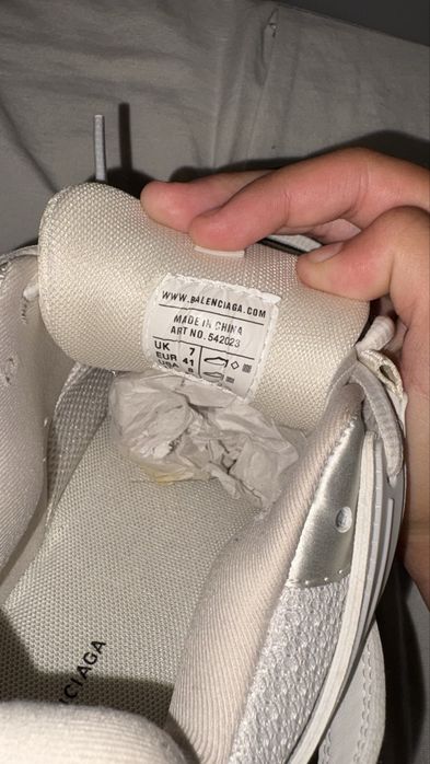 balenciaga track white