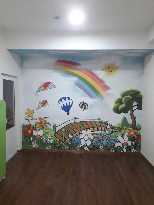 Boğcha va uy devorlariga rasm chizish