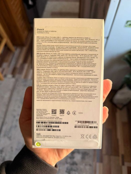 Iphone 14, culoare Midnight, memorie 128 GB
