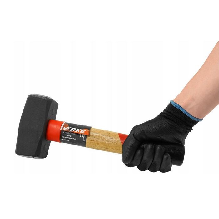 Ciocan de cauciuc pentru pavaj cu manson, cap dreptunghiular, 2000 g,