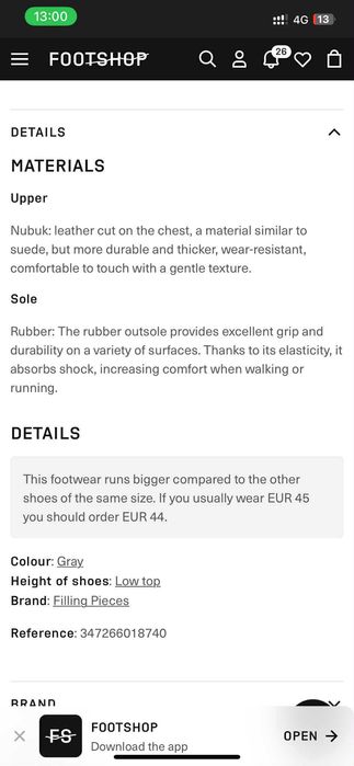 Нови спортни обувки,сникърси Filling Pieces Low curve Iceman 38н