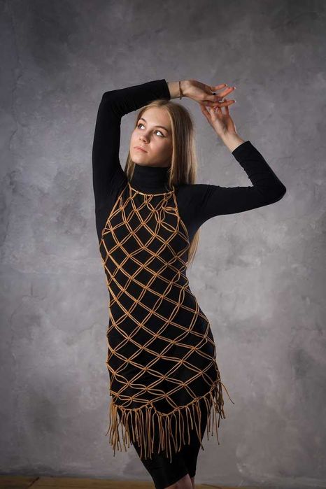 платья  стиль макраме