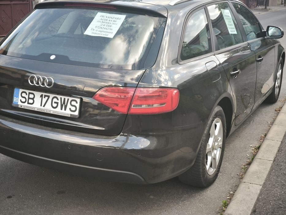 AUDI  A4 B8, AN MODEL 2011, 2.0 TDI 287569 KM