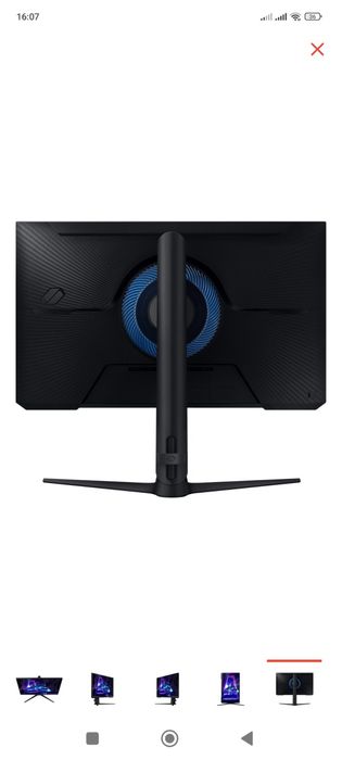 Монитор 24" Samsung LS24DG300EIXCI черный