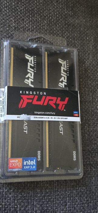 RAM Memorie Kingston FURY Kit 64GB DDR5 6000 Cl36  Amd Expo & Intel XMP