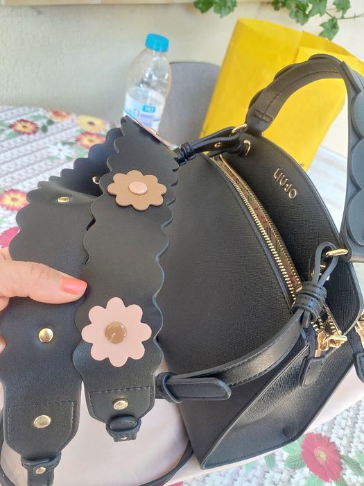 Дамска черна чанта Liu Jo Ecs L Satchel