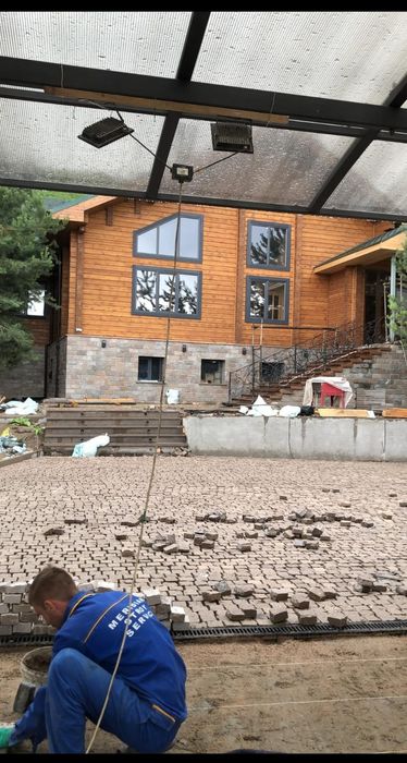 Укладка брусчатки