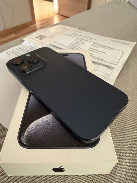iPhone 15 Pro 128 GB – Blue Titanium Перфектен!!!
