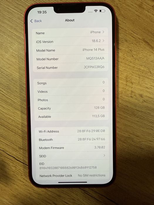 iPhone 14 Plus 128GB 88%