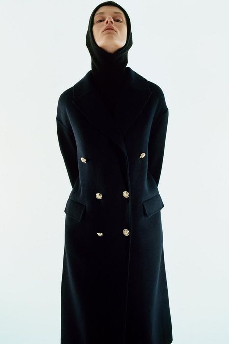 Zara палто тъмносиньо