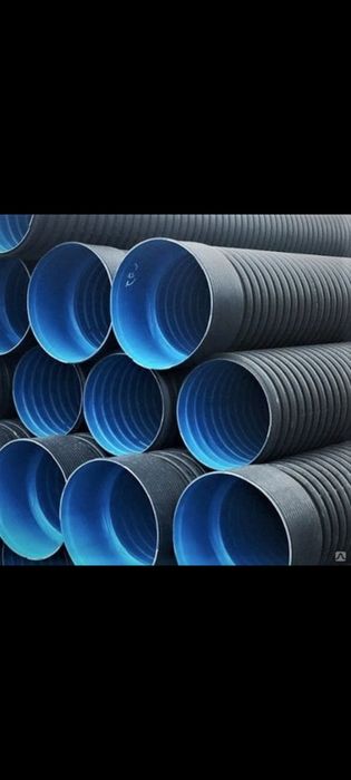 Гофра труба канализационная пластиковый полиэтиленовая трубы ПНД ПВХ