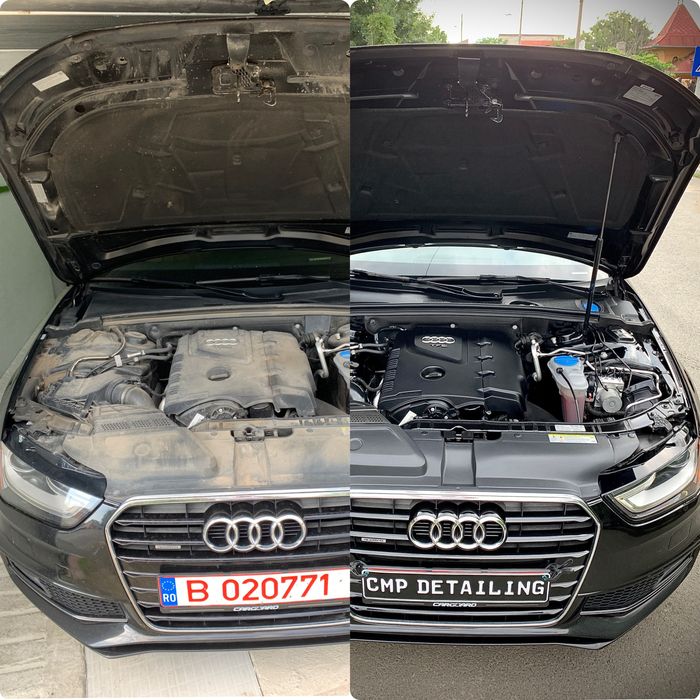 Curațare compartiment motor